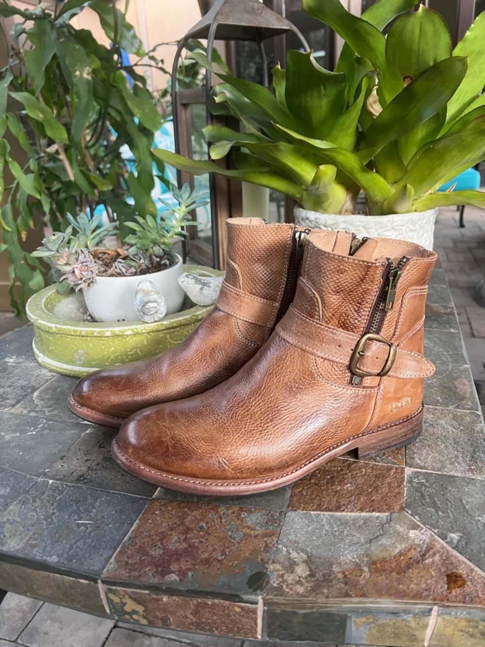 Bed Stu Becca double zip bootie 8